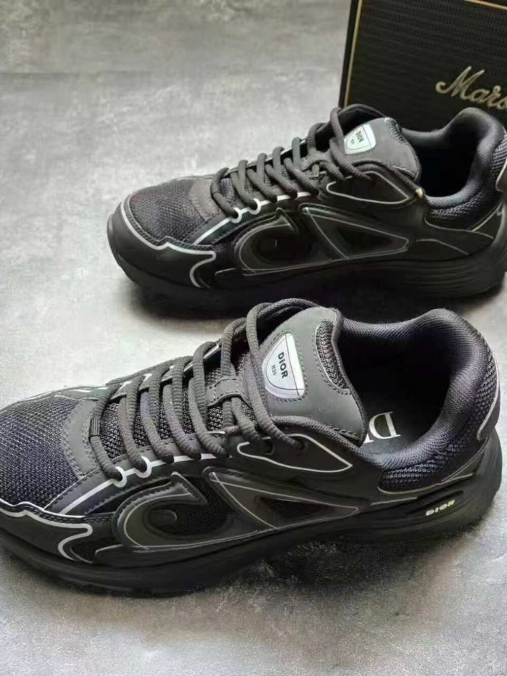 Dior Men’s Black B30 Sneakers Size 41 - Picture 2 of 5
